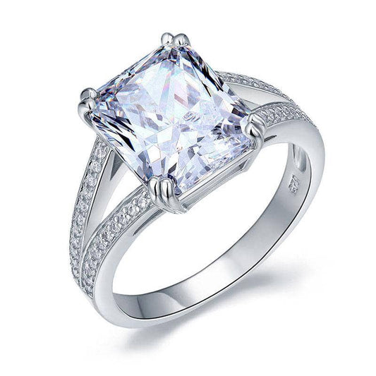 6ct Emerald Cut Luxury Ring - Black Diamonds New York-Black Diamonds New York