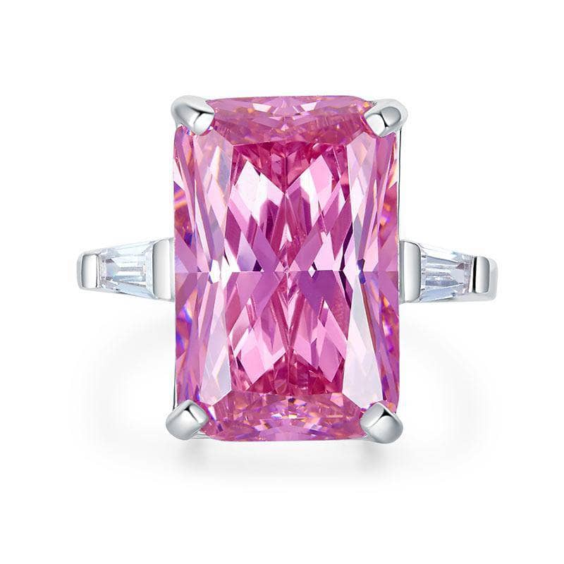 8.5 Carat Pink Created Diamond Stone Ring-Black Diamonds New York