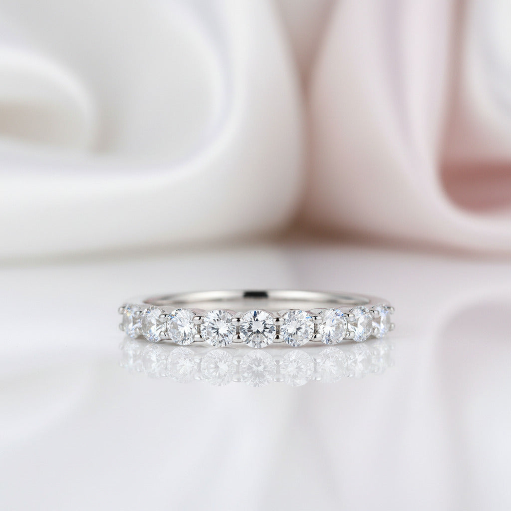 Art Deco Women's Wedding Band-Black Diamonds New York