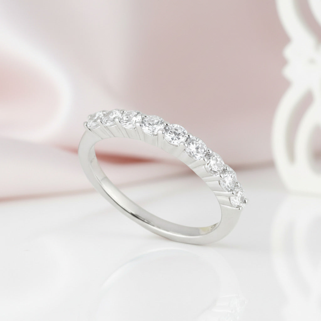 Art Deco Women's Wedding Band-Black Diamonds New York