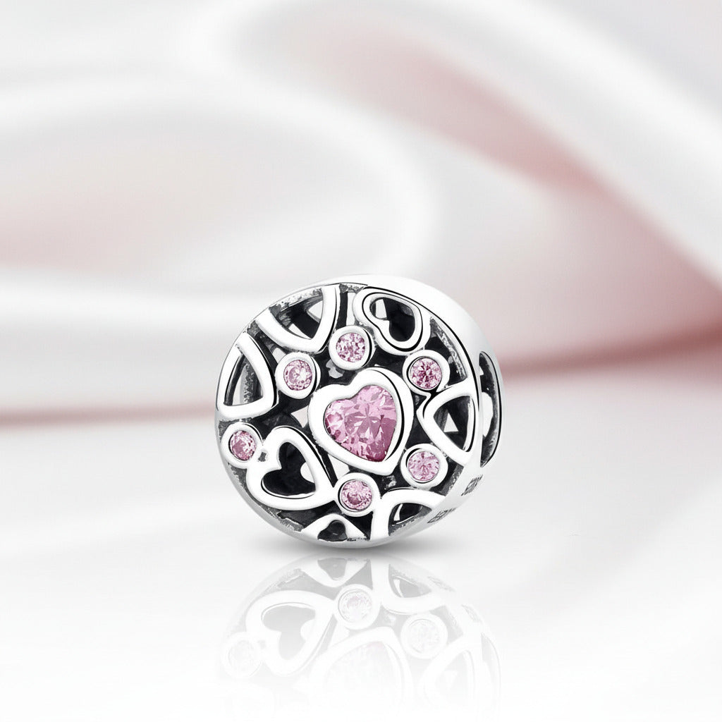 Diamond Option Heart Romantic Bead-Black Diamonds New York