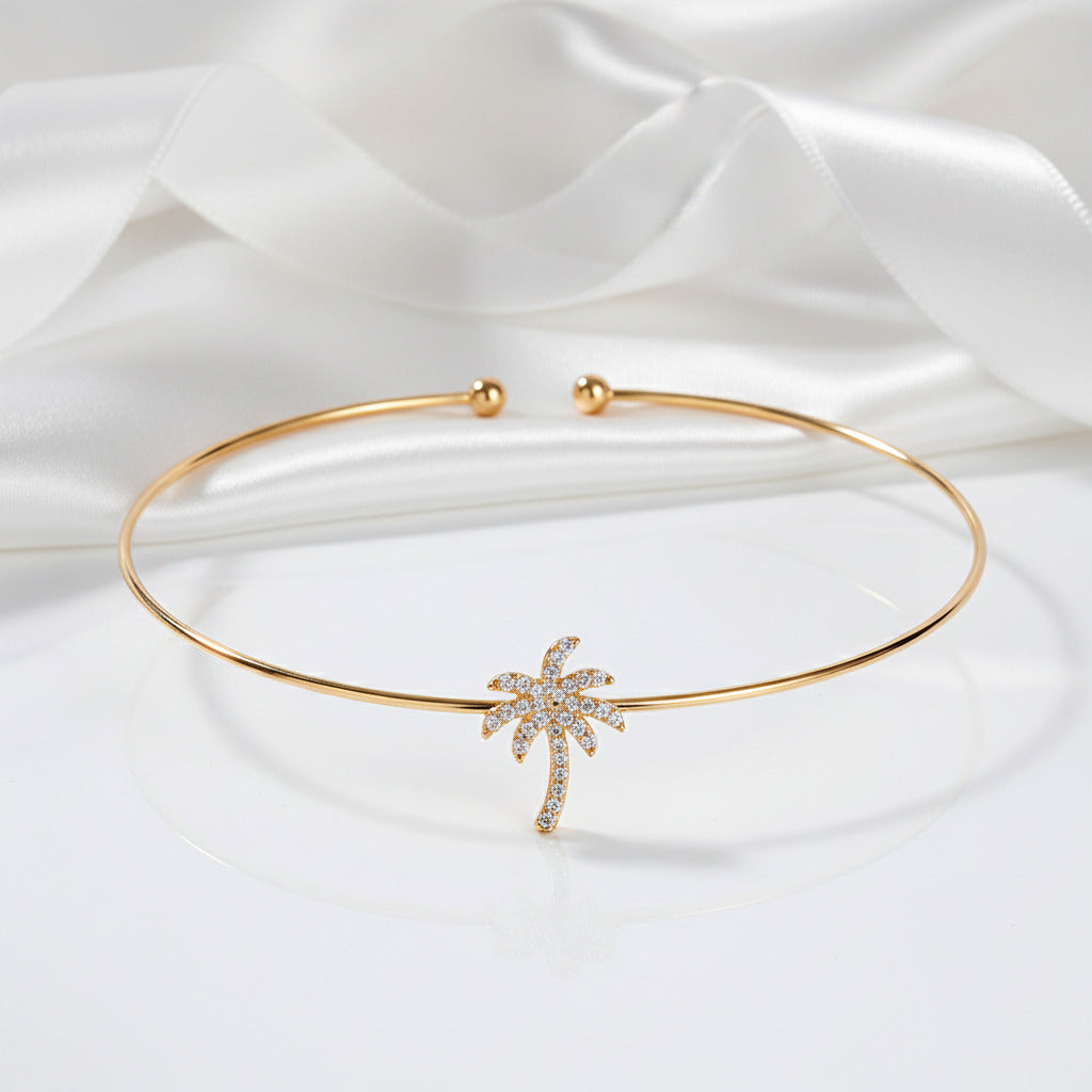 Diamond Option Multi-loop Pearl Flower Studded Bracelet-Black Diamonds New York