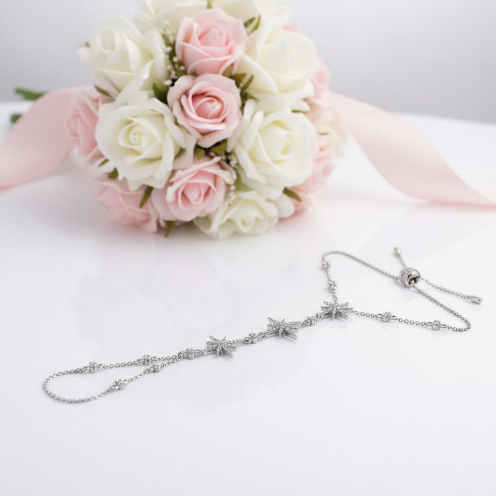 Diamond Option Romantic Meteor Bracelet Connect with Fingers-Black Diamonds New York