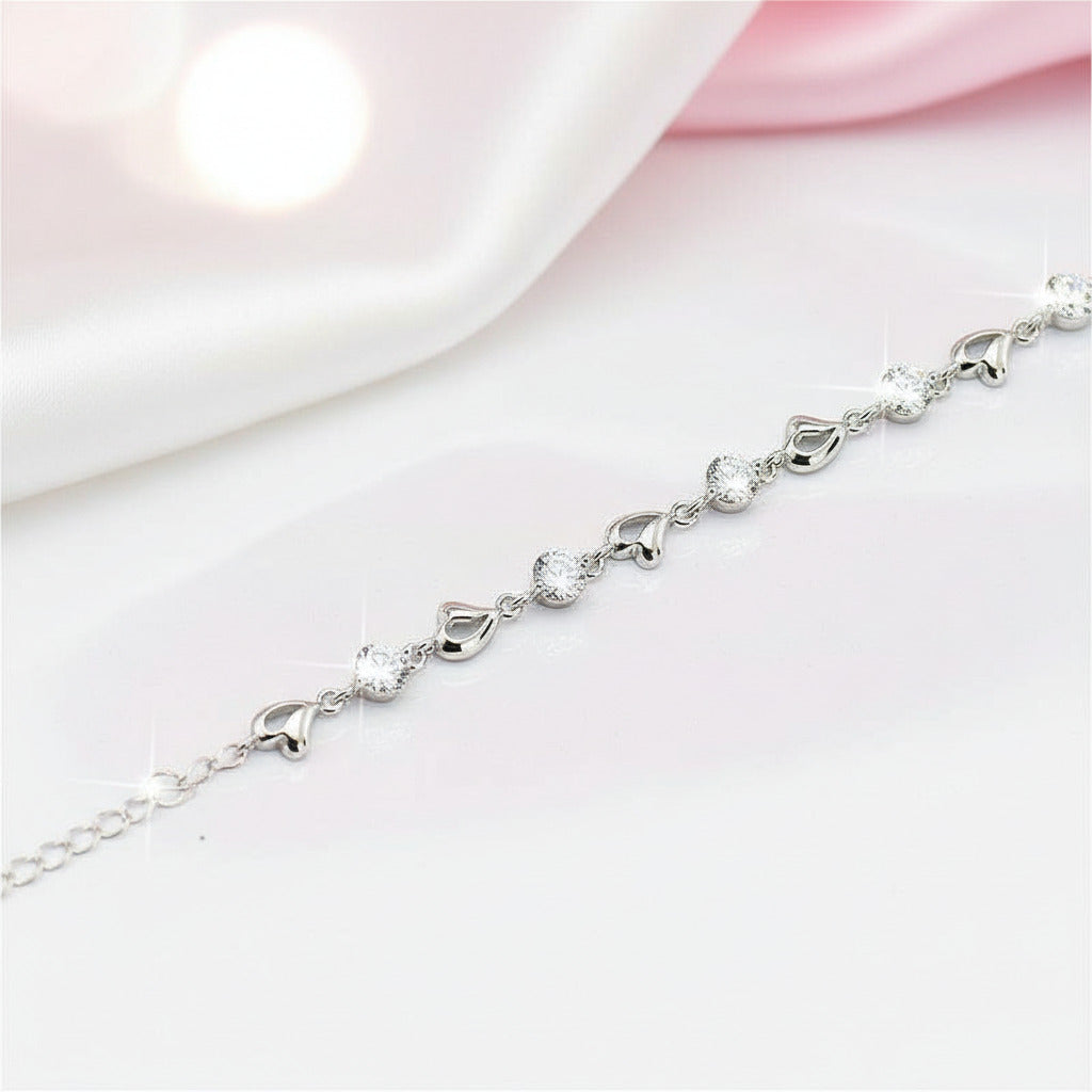 Heart to Heart Romantic Diamond Option Bracelet-Black Diamonds New York