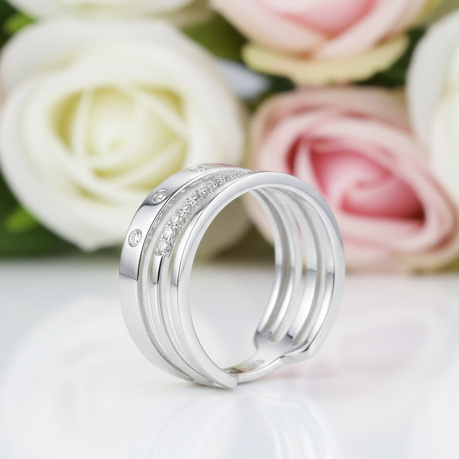 Multi-band Diamond Wedding Band-Black Diamonds New York