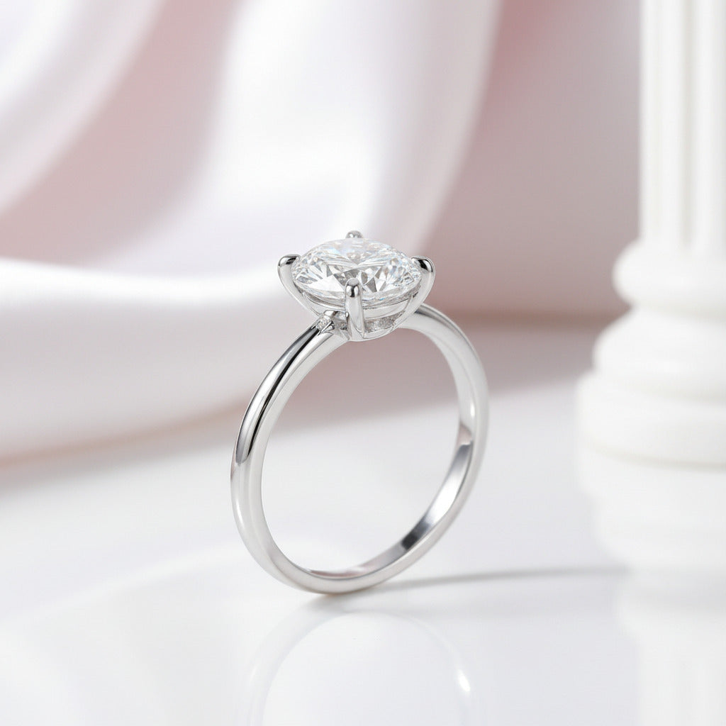 Oval Cut 2.0 Ct Diamond Option Solitaire Wedding Ring Set-Black Diamonds New York