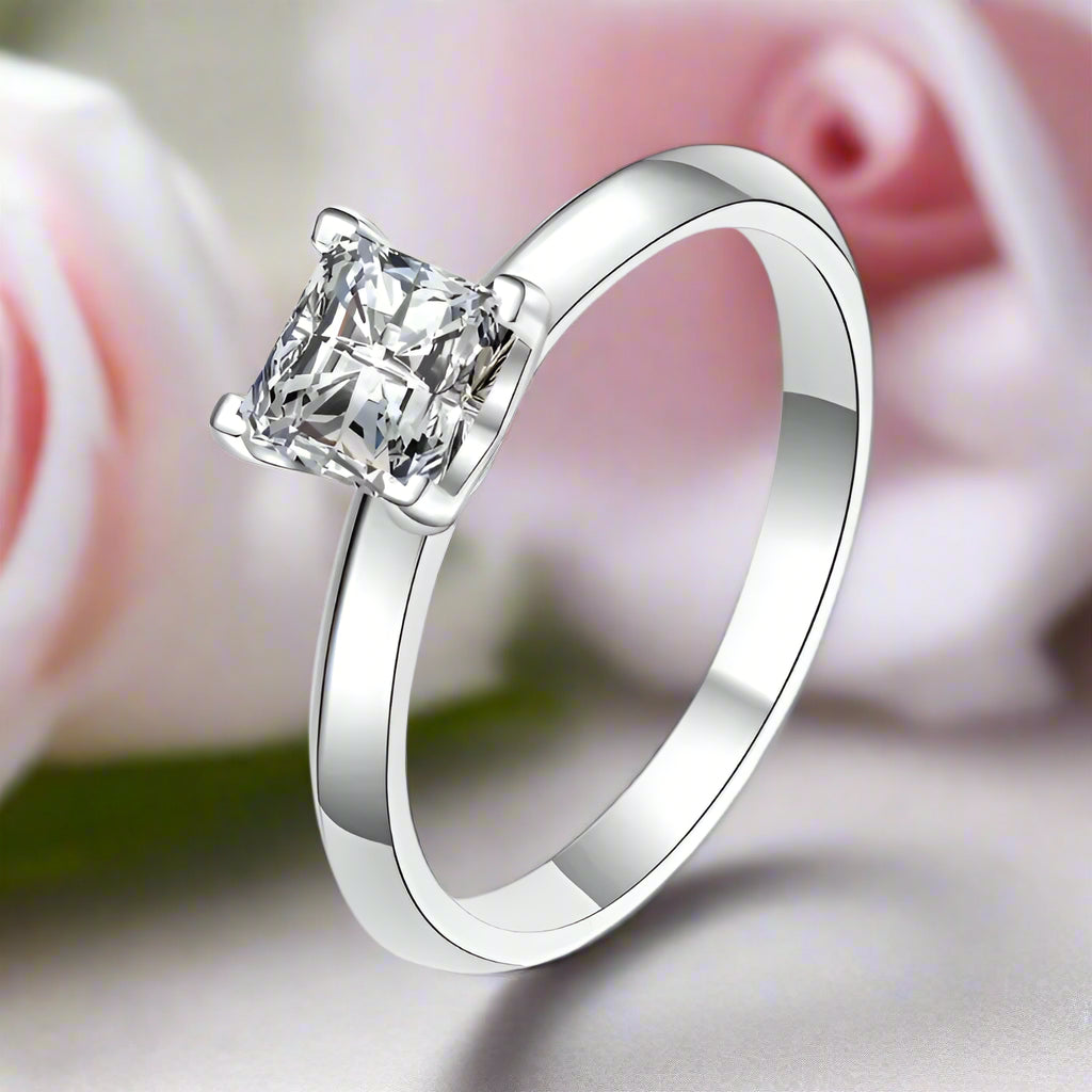 Princess Cut 2ct Diamond Engagement Ring-Black Diamonds New York