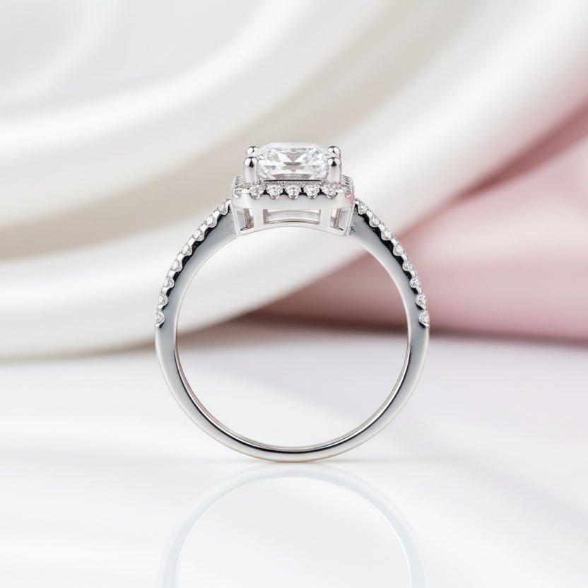 Radiant Cut Diamond Option Engagement Ring-Black Diamonds New York