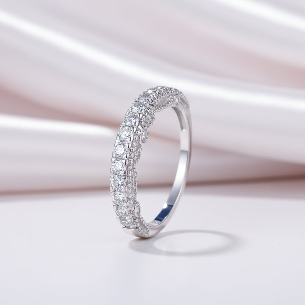 Round Diamond Option Wedding Band-Black Diamonds New York
