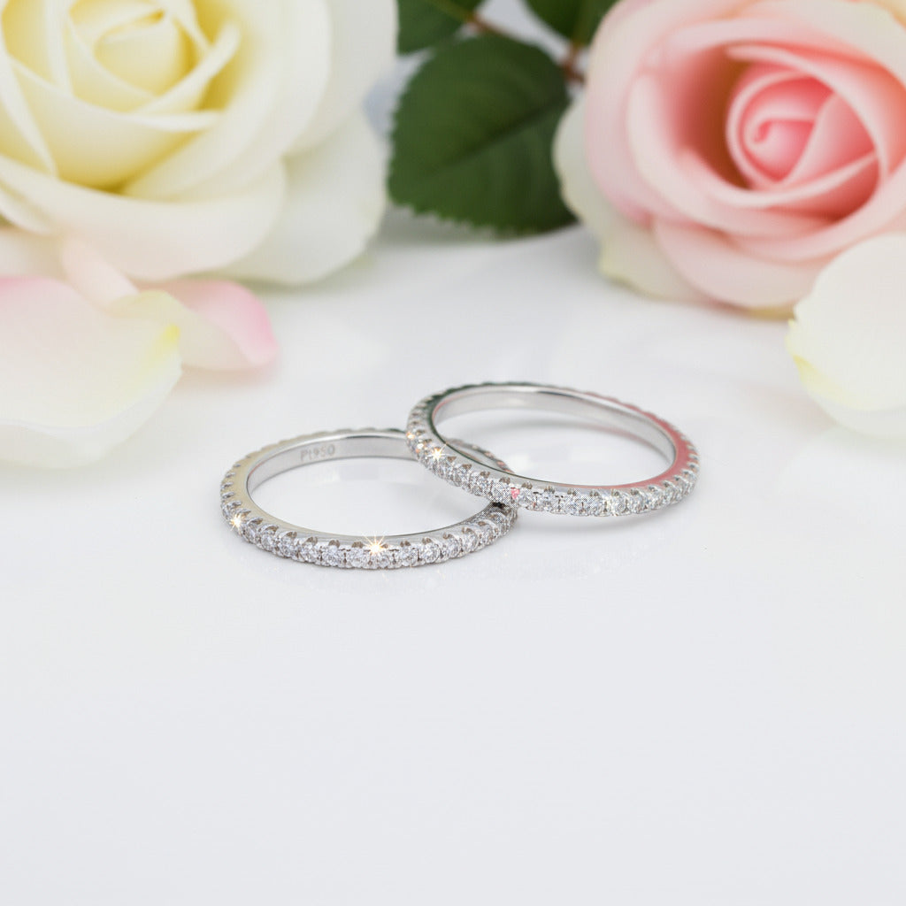 Round Diamond Wedding Ring Band-Black Diamonds New York