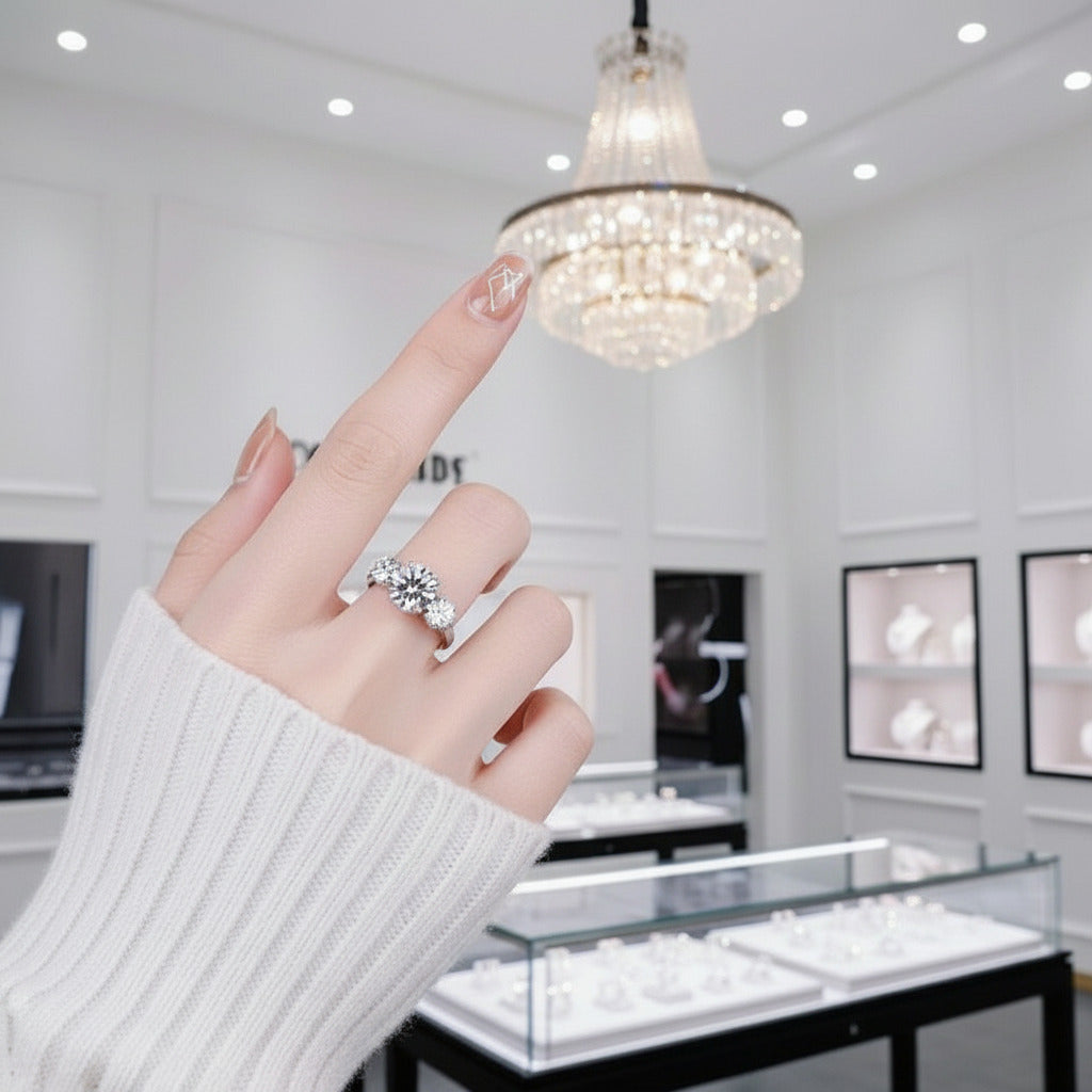 3.0 Ct Diamond Wedding Ring-Black Diamonds New York