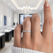 Unique Pear Cut Diamond Option Ring Set-Black Diamonds New York