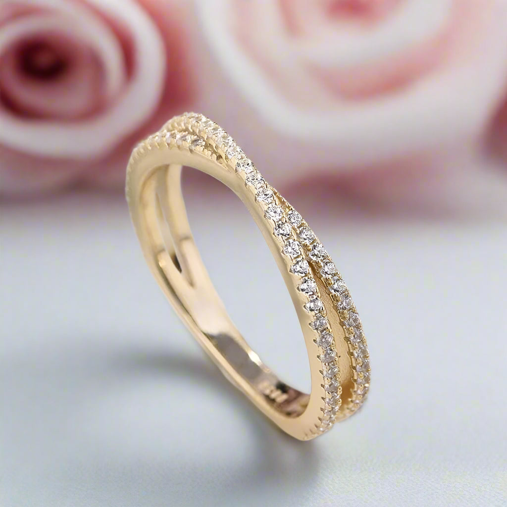 Yellow Gold Emerald Cut Diamond Ring Set-Black Diamonds New York