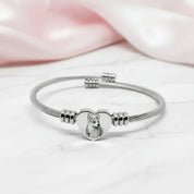 Adjustable Titanium Photo Bracelet-Black Diamonds New York