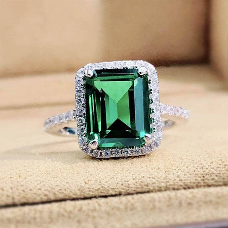 Amazing 3.5 Carat Emerald Cut Halo Engagement Ring-Black Diamonds New York