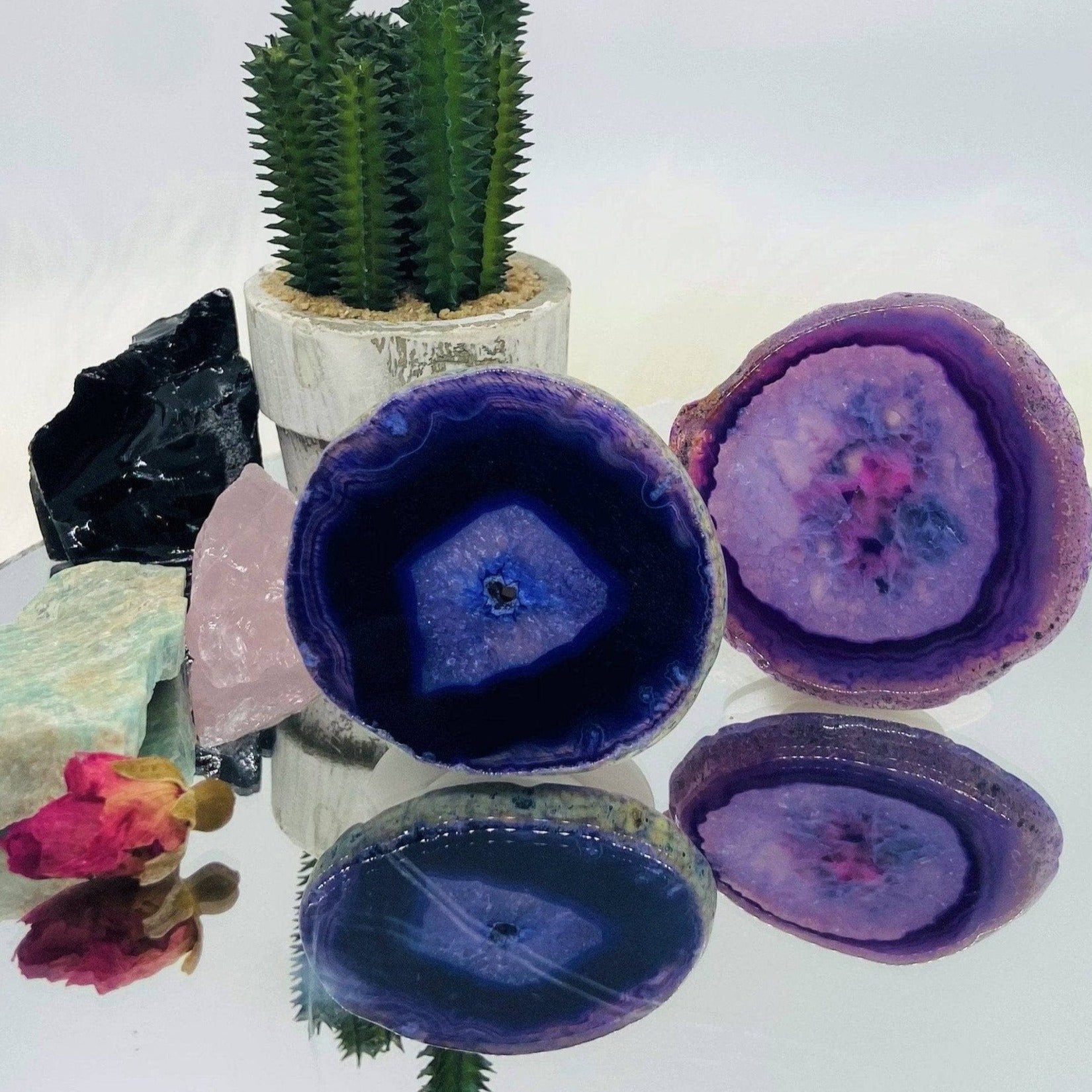 Amethyst Natural Stone Phone Holder- Black Diamond Options New York-Black Diamonds New York