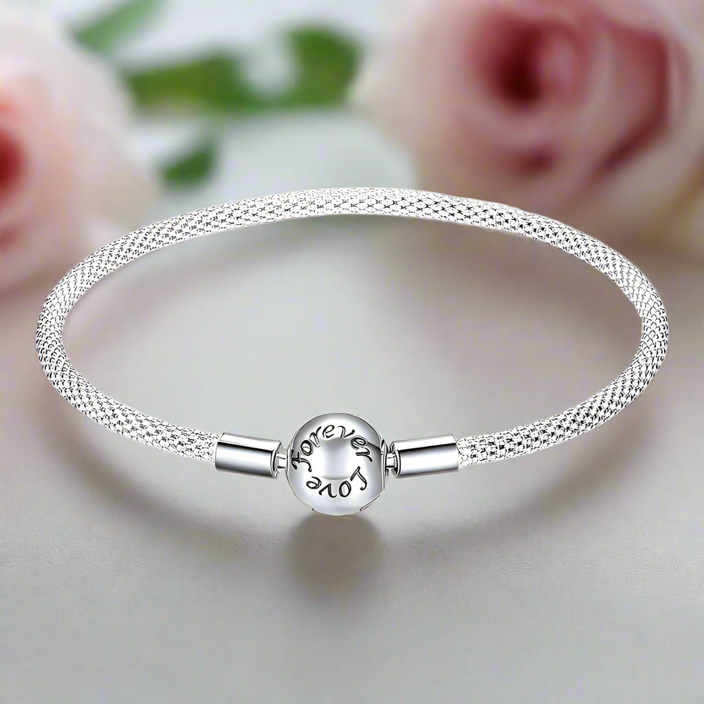 Bead Charm Bangle-Black Diamonds New York