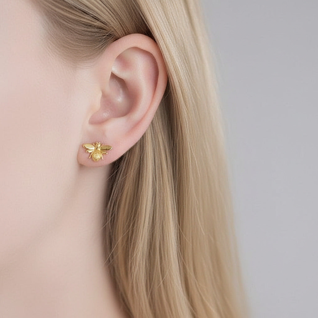 Bee Earrings-Black Diamonds New York