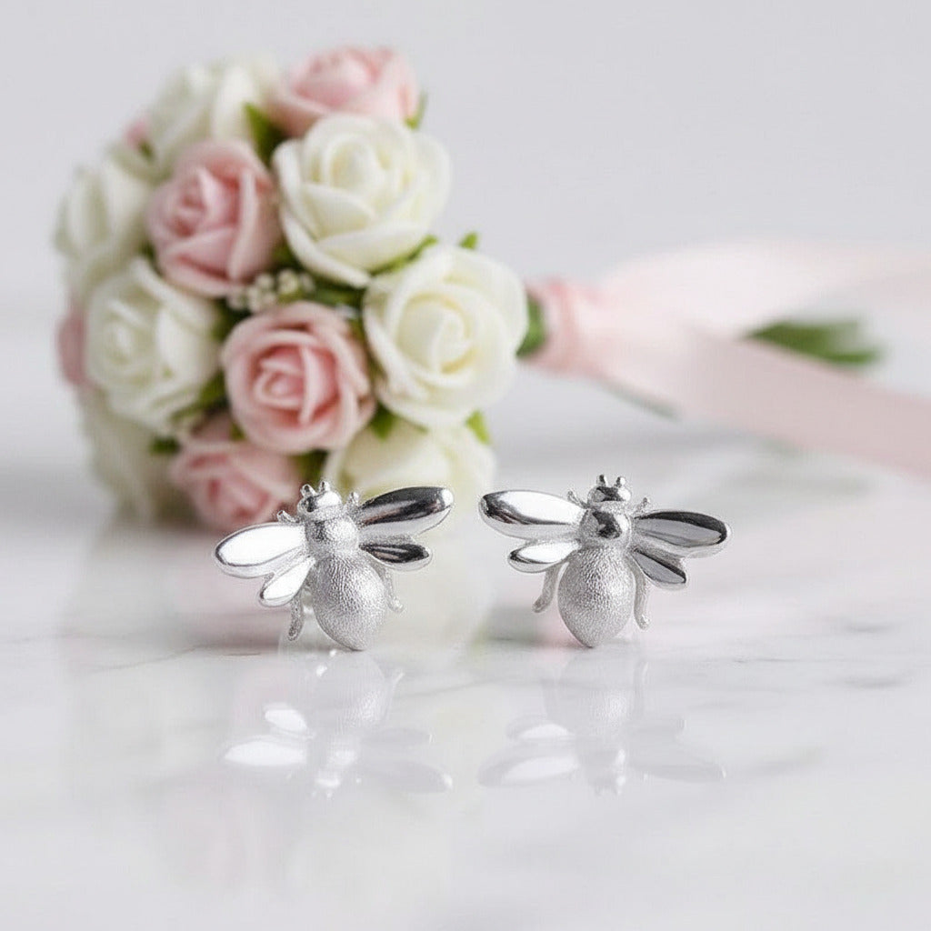 Bee Earrings-Black Diamonds New York