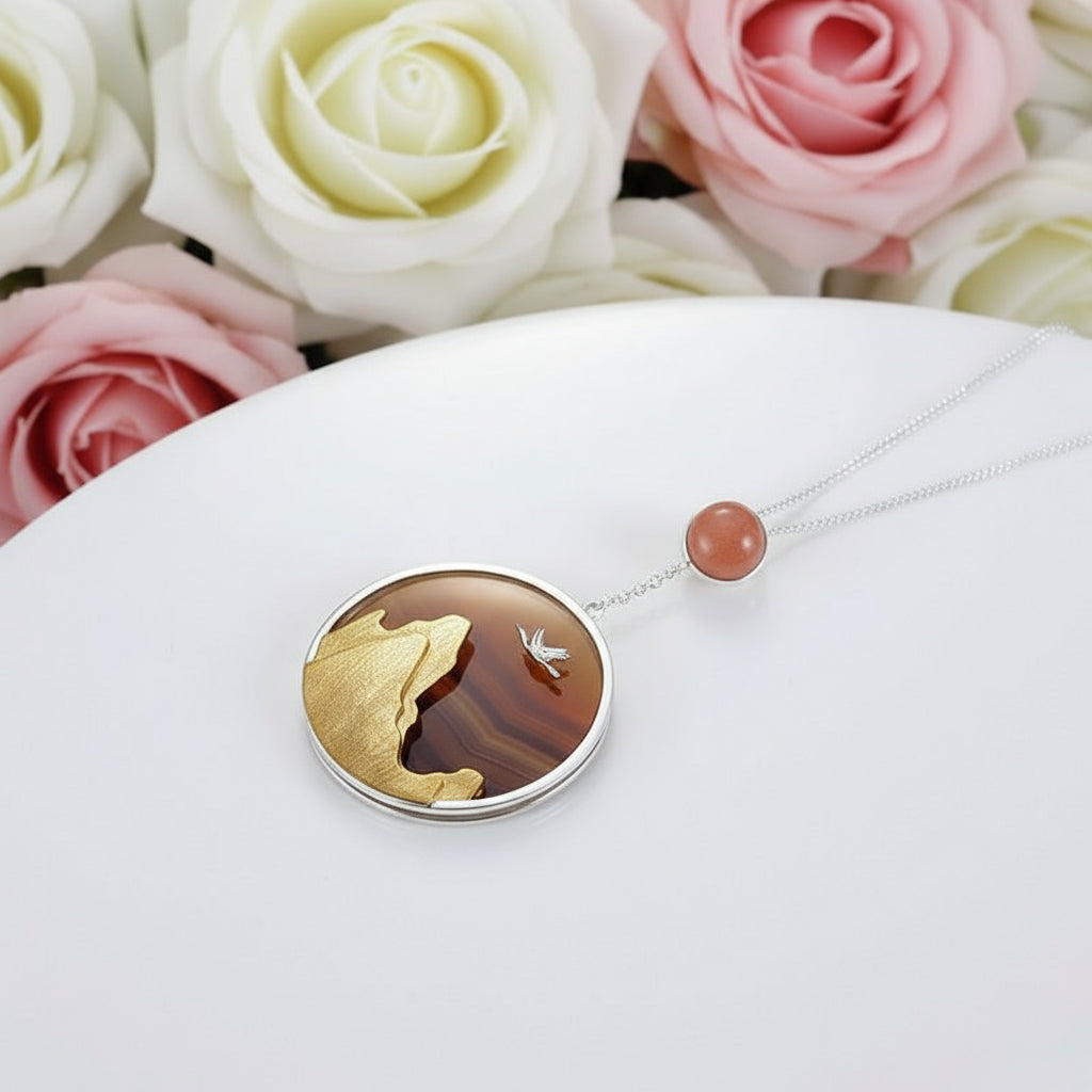 Bird in the Sunset Pendant-Black Diamonds New York