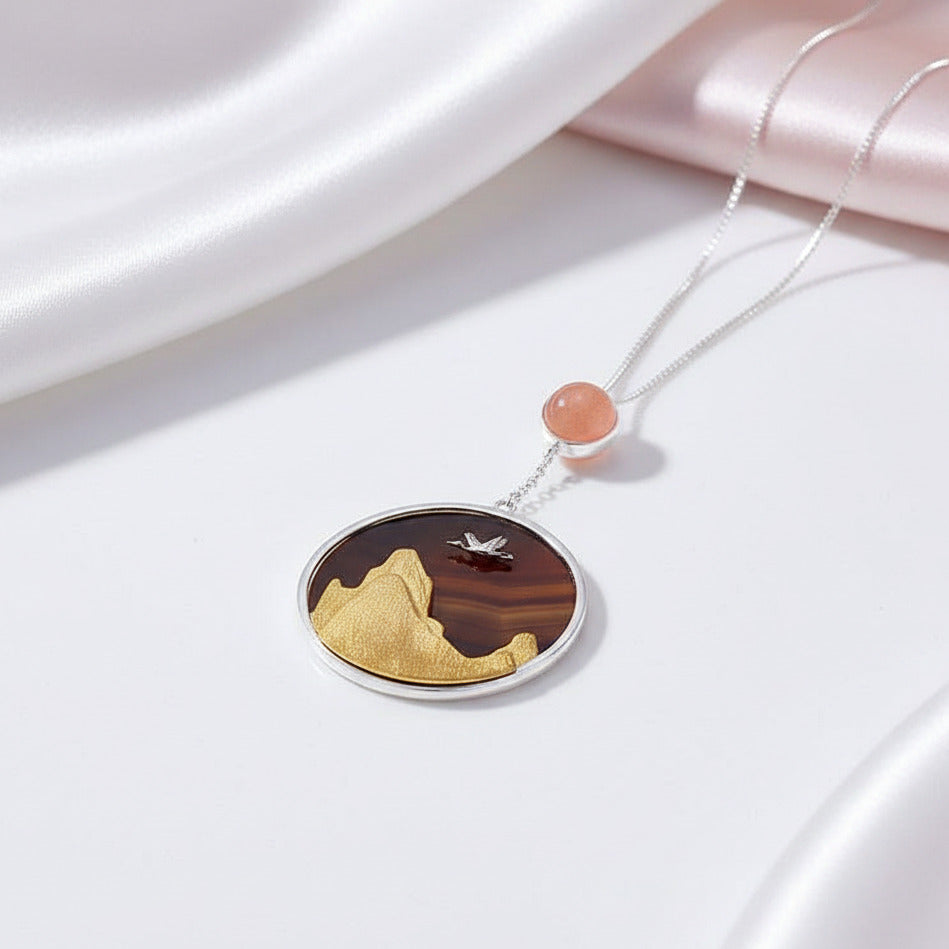 Bird in the Sunset Pendant-Black Diamonds New York