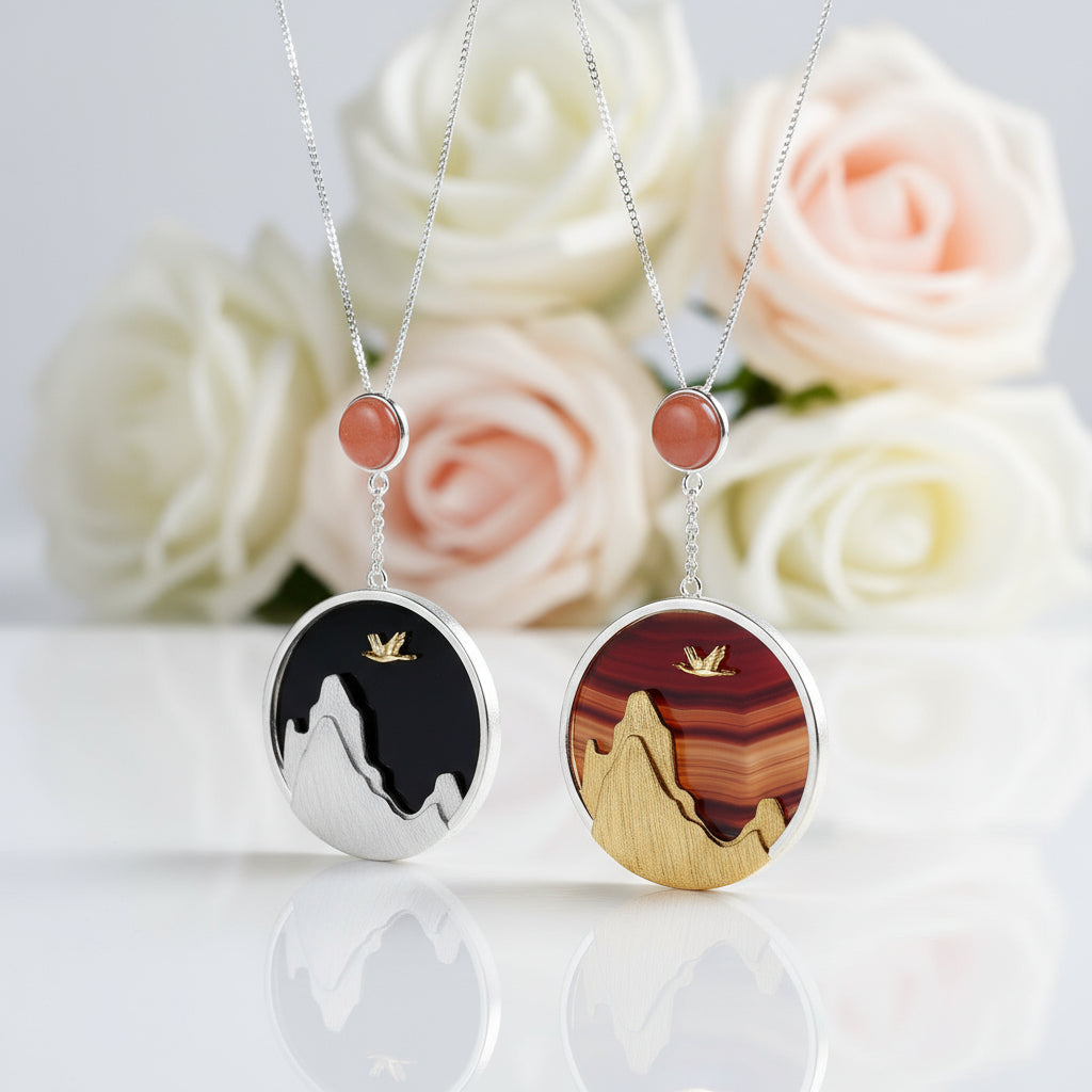 Bird in the Sunset Pendant-Black Diamonds New York