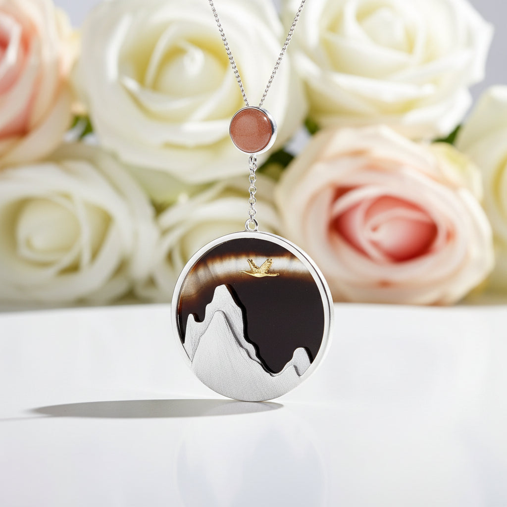 Bird in the Sunset Pendant-Black Diamonds New York