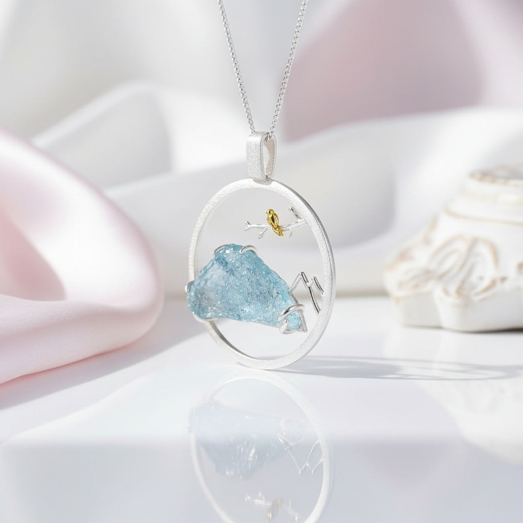 Bird Whisper Pendant-Black Diamonds New York