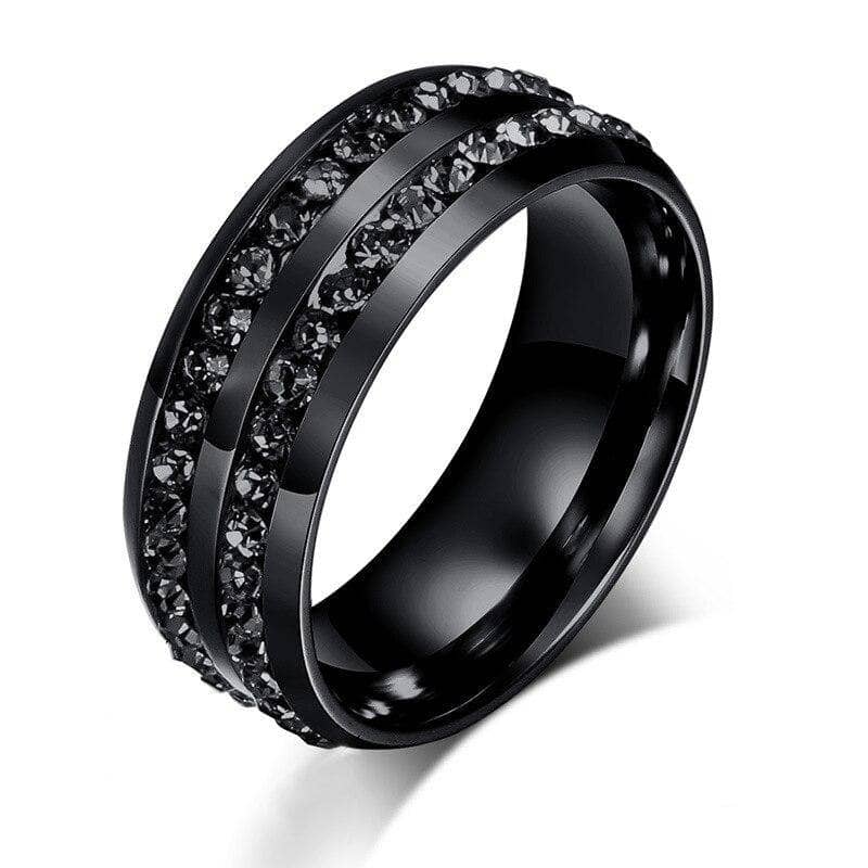 Black Zircon Ring Band - Black Diamonds New York