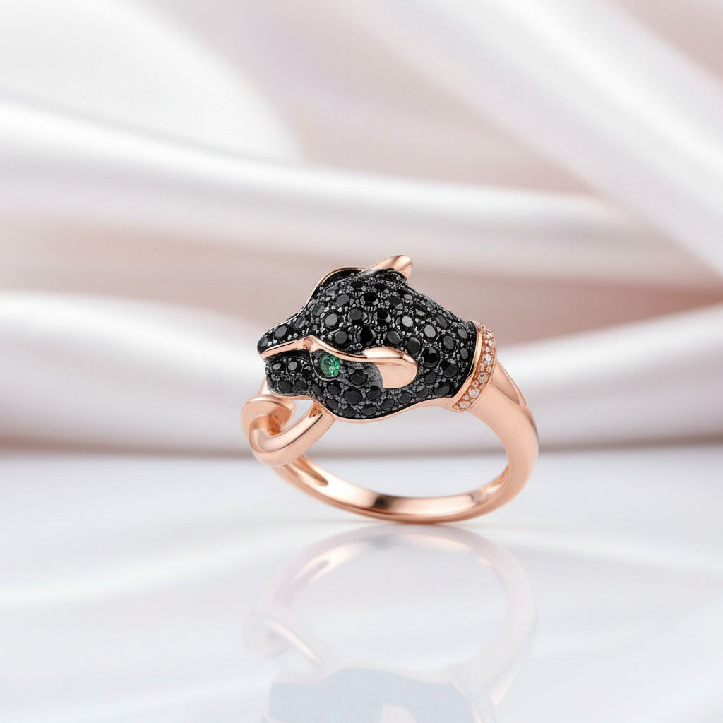 Black Leopard Jewelry Set-Black Diamonds New York