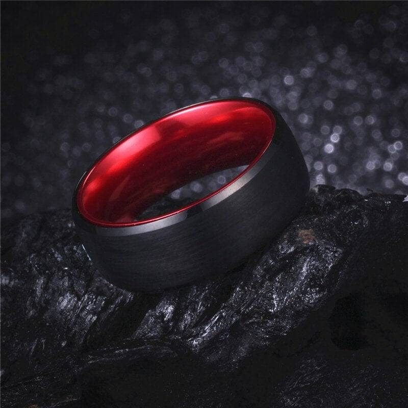 Black and red mens wedding bands 60 photos - Astyledwedding.com