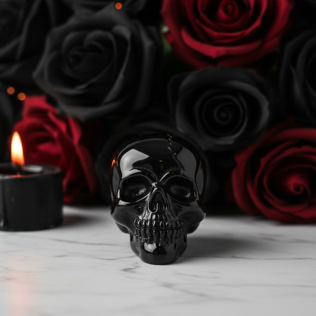Black Skull and Helmet Gothic DIY Charm-Black Diamonds New York
