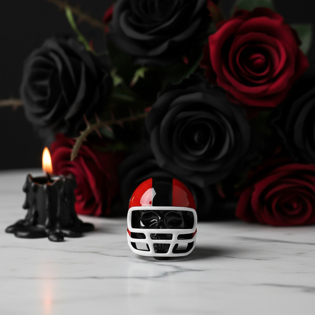 Black Skull and Helmet Gothic DIY Charm-Black Diamonds New York