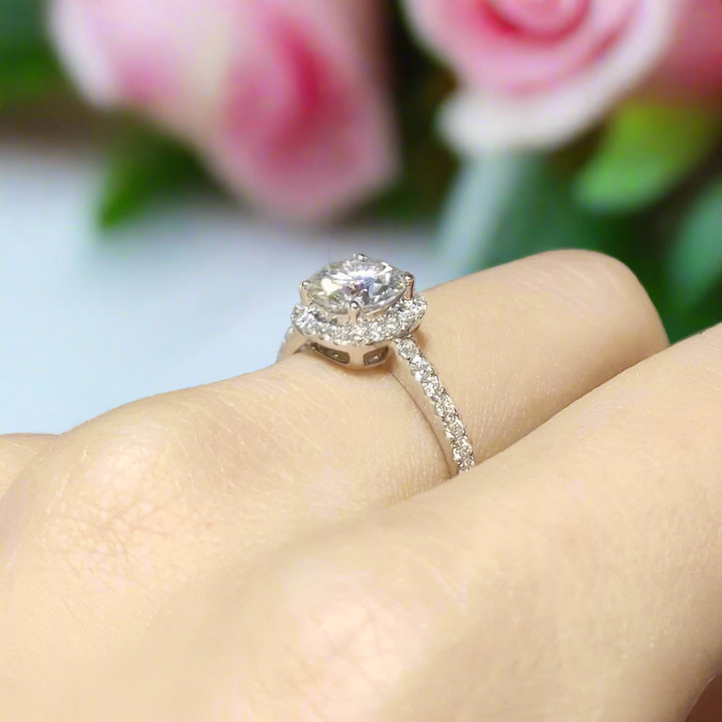 Brilliant Cut Diamond Cushion Wedding Ring-Black Diamonds New York