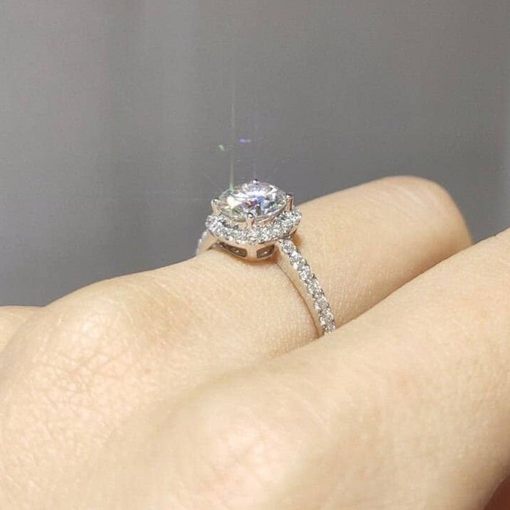Brilliant Cut Diamond Cushion Wedding Ring-Black Diamonds New York
