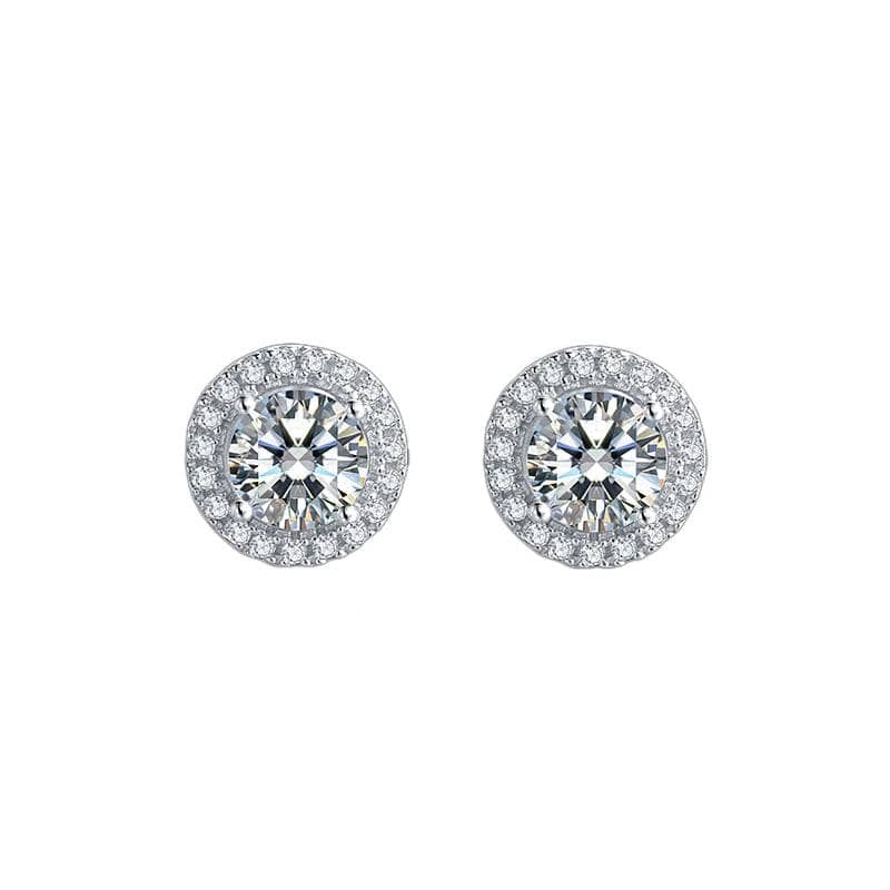 Brilliant-Cut Moissanite Diamond Earrings and Necklace - Black Diamonds New York