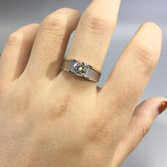 Brilliant Cut Diamond Men's Wedding Ring-Black Diamonds New York
