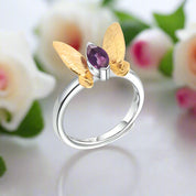 Butterfly Gemstone Ring-Black Diamonds New York