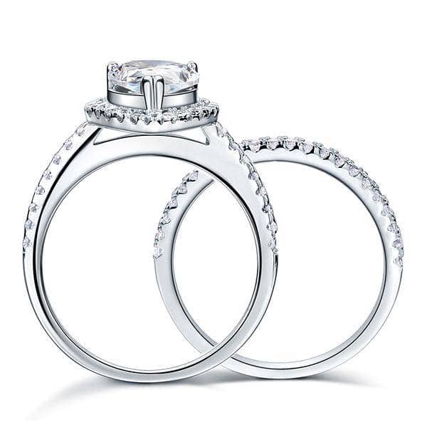 Carat Pear Cut Created Diamond Engagement Ring Set-Black Diamonds New York