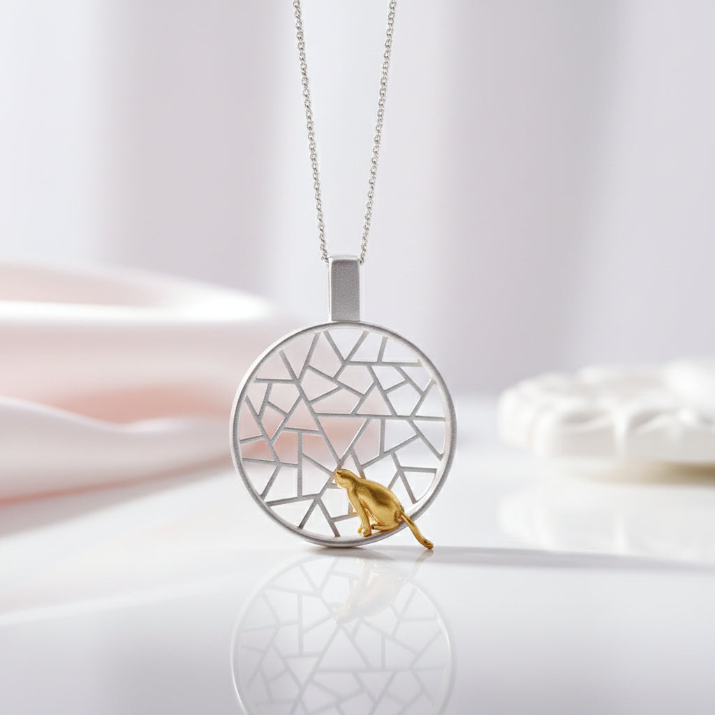 Cat on the Window Pendant-Black Diamonds New York