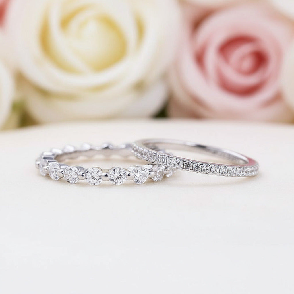 Diamond Cushion Cut 3-Pcs Wedding Ring-Black Diamonds New York