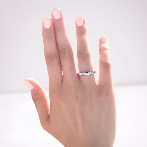 Channel Set Created Diamond Wedding Ring - Black Diamonds New York