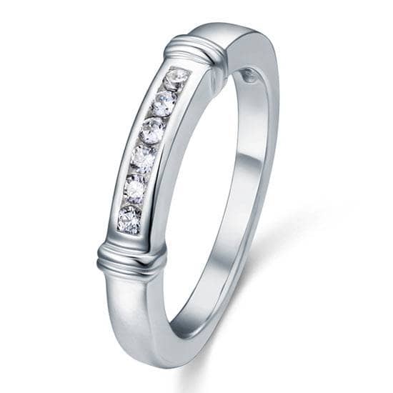 Channel Set Created Diamond Wedding Ring