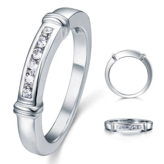Channel Set Created Diamond Wedding Ring-Black Diamonds New York