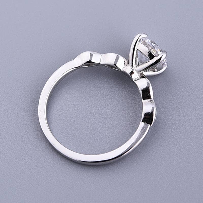 Classic 1.0ct Round Cut Promise & Engagement Ring-Black Diamonds New York