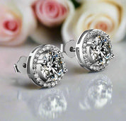 Classic 1ct Diamond Stud Earrings-Black Diamonds New York