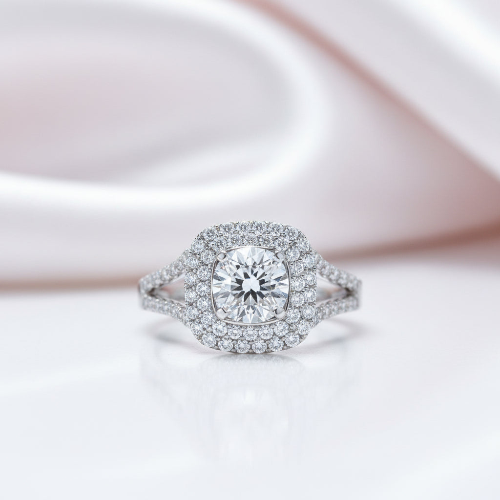 Classic 1ct Diamond Option Wedding Ring Set-Black Diamonds New York