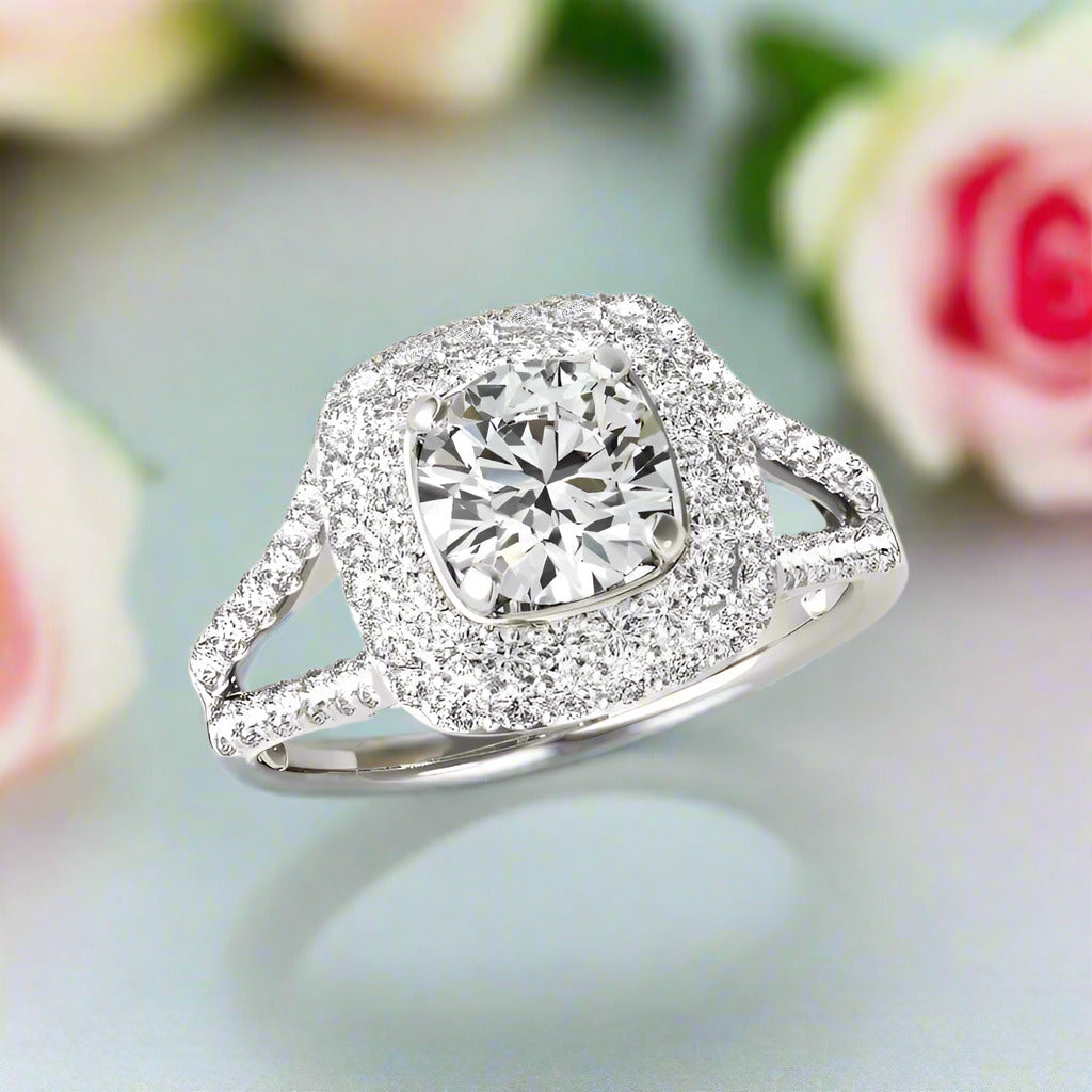 Classic 1ct Diamond Wedding Ring Set-Black Diamonds New York