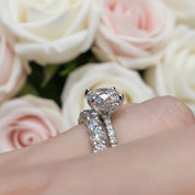 Classic 2.0 Carat Round Cut Wedding Ring Set-Black Diamonds New York