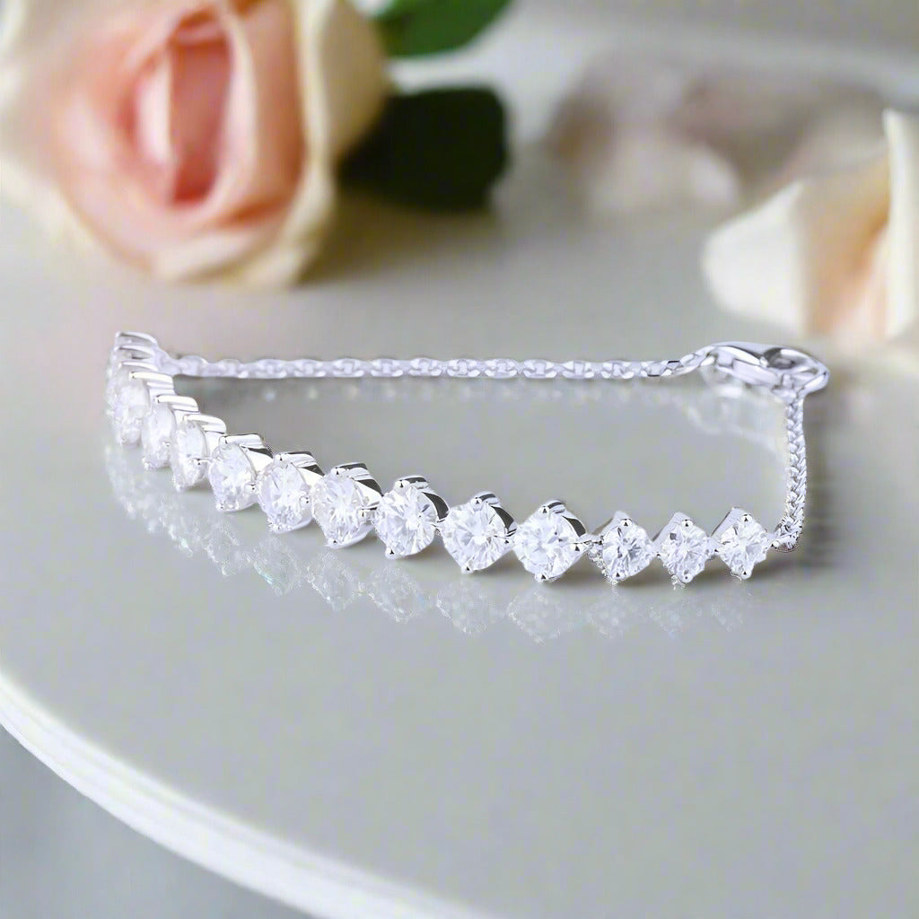 Classic 3.0 Ct Diamond Bracelet-Black Diamonds New York